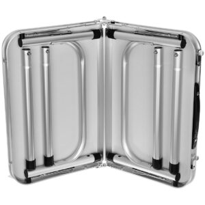 SULANKSTOMAS TURISTINIS KEMPINGO STALAS 60X45X25/56CM ŽALIAS 1048857 - Image 3