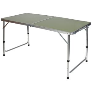SULANKSTOMAS TURISTINIS STALAS KEMPINGUI 120X60X70/62/55CM ŽALIAS 1047379 - Image 2