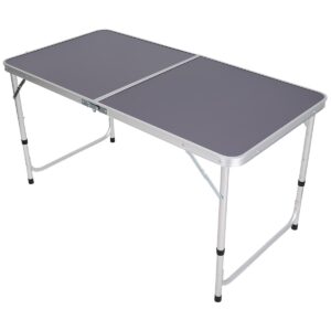 SULANKSTOMAS TURISTINIS KEMPINGO STALAS 120X60X70/62/55CM PILKAS 1055213 - Image 3