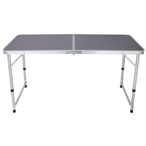 SULANKSTOMAS TURISTINIS KEMPINGO STALAS 120X60X70/62/55CM PILKAS 1055213 - Image 5