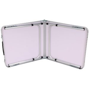 SULANKSTOMAS TURISTINIS KEMPINGO STALAS 120X60X70/62/55CM PILKAS 1055213 - Image 6