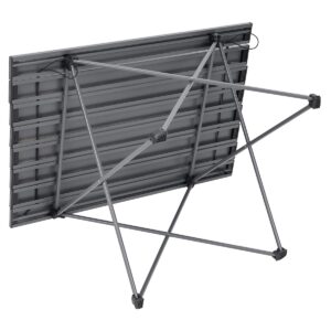 SULANKSTOMAS TURISTINIS STALAS 68x46x40CM ALIUMINIS PILKAS SU DĖKLU 1055268 - Image 6