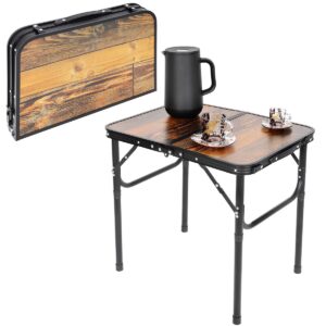 SULANKSTOMAS TURISTINIS KEMPINGO STALAS 60X45X25/56CM MEDINIS 1055282