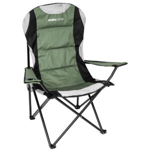 SULANKSTOMA TURISTINĖ KĖDĖ LUX 60X60X105CM ŽALIA-JUODA 1032511