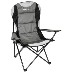 SULANKSTOMA TURISTINĖ KĖDĖ LUX 60X60X105CM PILKA-JUODA 1067674 - Image 2