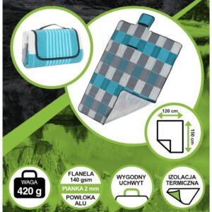 PAPLŪDIMIO IR IŠKYLŲ ANKLODĖ 150x120CM SU ALIUMINIO DANGA ENERO CAMP 1064086 1064086 - Image 6