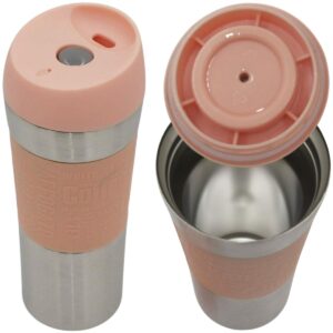 TURISTINIS TERMO PUODELIS EXCELLENT HOUSEWARE 350ML ROŽINIS 1076454 - Image 2