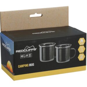 TURISTINIS PUODELIS 350 ML 2VNT EMALIUOTAS PLIENAS REDCLIFFS 799744 - Image 2