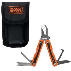 IŠGYVENIMO RINKINYS TURISTINIS DAUGIAFUNKCINIS ĮRANKIS 6-VIENAME BLACK + DECKER 435879