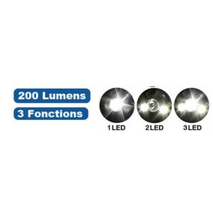 TURISTINIS PROŽEKTORIUS ANT GALVOS DELUXE 1 LED IR 2 COB GRUNDIG 140223 - Image 9