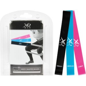 3 TAMPRIŲ JUOSTŲ RINKINYS TRENIRUOTĖMS STRETCH BAND XQMAX 7064967