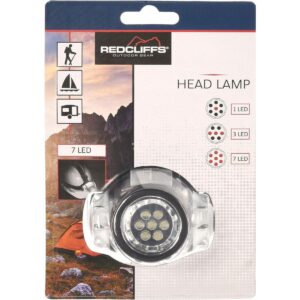 TURISTINIS ŽIBINTUVĖLIS ANT GALVOS 7 LED REDCLIFFS 532259 - Image 10