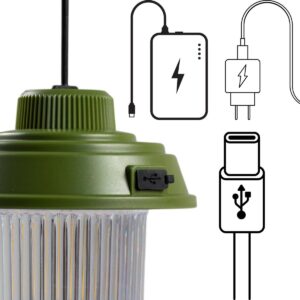 STOVYKLAVIMO ŽIBINTUVĖLIS USB 3 ŠVIESOS REŽIMAI KHAKY REDCLIFFS 1073866 - Image 4