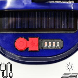 STOVYKLAVIMO ŽIBINTUVĖLIS LEMPA ĮKROVIMAS USB IR SAULĖS ENERGIJA REDCLIFFS 908191 - Image 5
