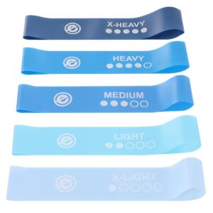 SPORTINIŲ GUMŲ RINKINYS FITNESS CROSSFIT MINI BLUE BAND 5VNT. ENERO FIT 1058399 - Image 4