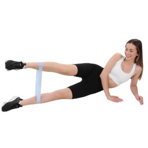 SPORTINIŲ GUMŲ RINKINYS FITNESS CROSSFIT MINI BLUE BAND 5VNT. ENERO FIT 1058399 - Image 8