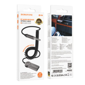Borofone Audio Bluetooth Receiver AUX BC56 Peaceful grey - Image 9