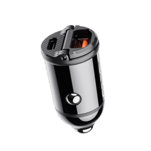 Rock Car charger H18 Mini  - USB + Type C - 30W 3A black - Image 3