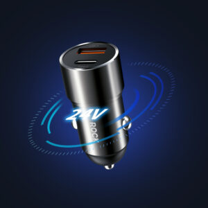 Rock Car charger H20  - USB + Type C - 15W 3A dark grey - Image 9