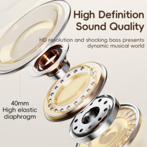 Rock Headphones O3 ANC bluetooth beige - Image 4