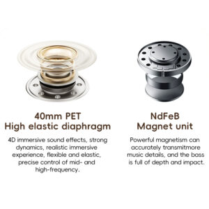 Rock Headphones O3 ANC bluetooth beige - Image 5
