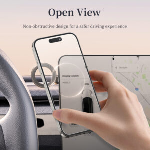 Rock Magnetic car holder Q08 Ring with stick-on base to dashboard black - Image 6