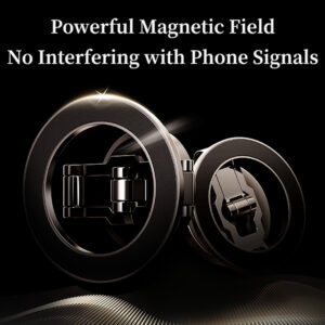 Rock Magnetic car holder Q08 Ring with stick-on base to dashboard black - Image 7