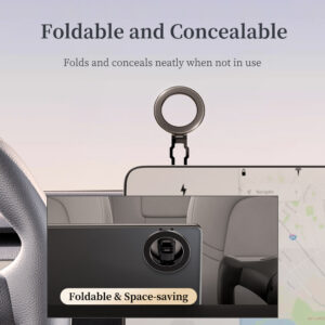 Rock Magnetic car holder Q08 Ring with stick-on base to dashboard black - Image 8