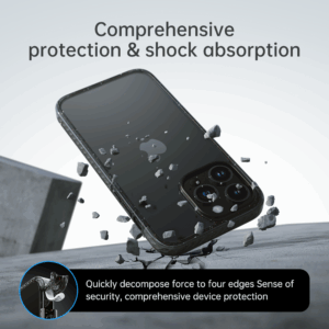 Rock Crystal Shield Series Case for Iphone 14 Pro transparent-black - Image 8
