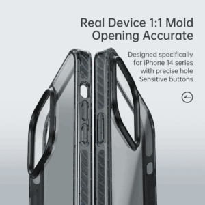 Rock Crystal Shield Series Case for Iphone 14 Pro transparent-black - Image 4