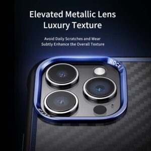 Rock Kevlar Series Aramid Fiber Magnetic Case for Iphone 15 Pro Max black - Image 2