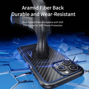 Rock Kevlar Series Aramid Fiber Magnetic Case for Iphone 15 black - Image 2