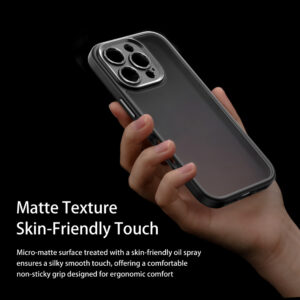 Rock Guard Touch Matte Series Case for Iphone 16 black - Image 3