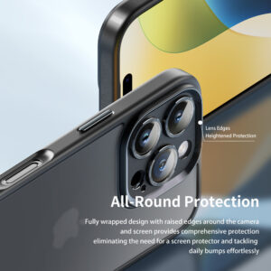 Rock Guard Touch Matte Series Case for Iphone 16 black - Image 8