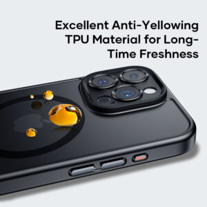 Rock Guard Touch Matte Series Magnetic Case for Iphone 16 Pro Max black - Image 7
