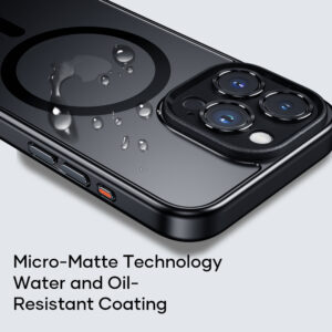 Rock Guard Touch Matte Series Magnetic Case for Iphone 16 Pro Max black - Image 9