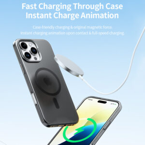 Rock Matte Series Magnetic Case for Iphone 16 Pro Max gold - Image 4