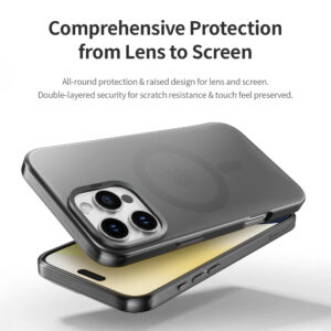 Rock Matte Series Magnetic Case for Iphone 16 Pro Max gold - Image 7