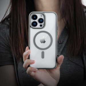 Rock Guard Series Magnetic Case for Iphone 15 transparent-white - Image 6