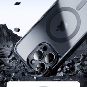Rock Guard Touch Matte Series Magnetic Case for Iphone 15 black - Image 5