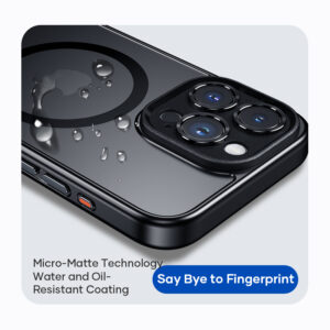 Rock Guard Touch Matte Series Magnetic Case for Iphone 15 black - Image 8