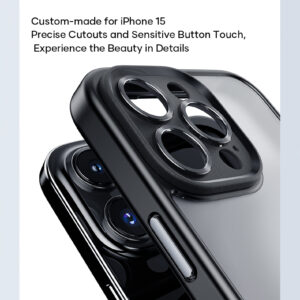 Rock Guard Touch Matte Series Case for Iphone 15 black - Image 2