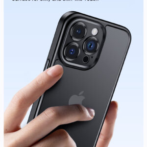 Rock Guard Touch Matte Series Case for Iphone 15 black - Image 3