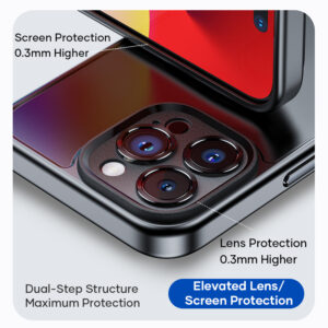 Rock Guard Touch Matte Series Case for Iphone 15 black - Image 7