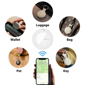 MiLi GPS Bluetooth MiTag Tracker HD-P16 (Apple only) + keyring black - Image 8
