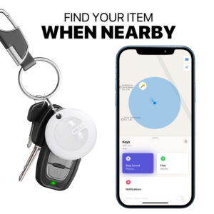 MiLi GPS Bluetooth MiTag Tracker HD-P16 (Apple only)+ keyring white - Image 5