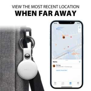 MiLi GPS Bluetooth MiTag Tracker HD-P16 (Apple only)+ keyring white - Image 8