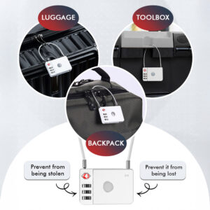 MiLi GPS Bluetooth MiLock Tracker HD-P16-L (Apple only) luggage lock white - Image 6