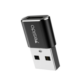 Yesido Adapter OTG GS09 - USB (male) to Type C (female) - juodos spalvos - Image 3