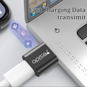 Yesido Adapter OTG GS09 - USB (male) to Type C (female) - juodos spalvos - Image 9